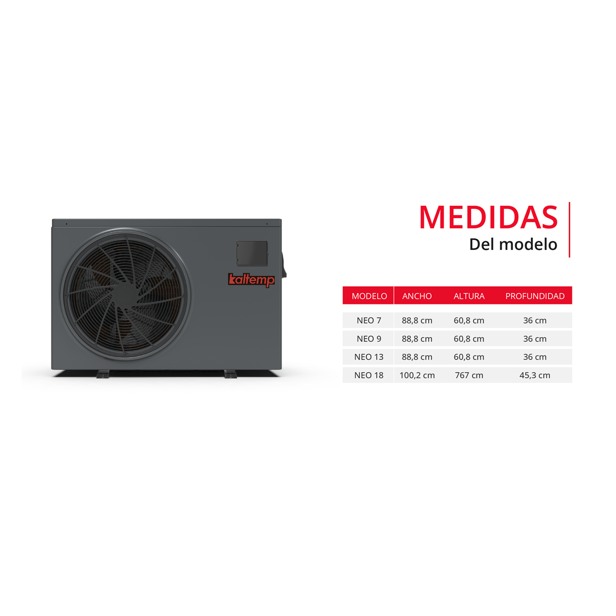 Kaltemp Pooltemp Neo 13 Full Inverter | 55 m3 + Instalación
